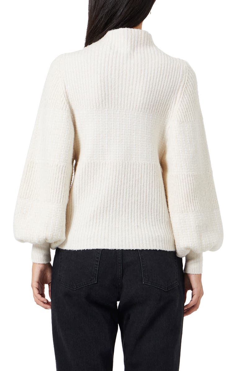 French Connection Sofia Balloon Sleeve Rib Stitch Sweater, Alternate, color,