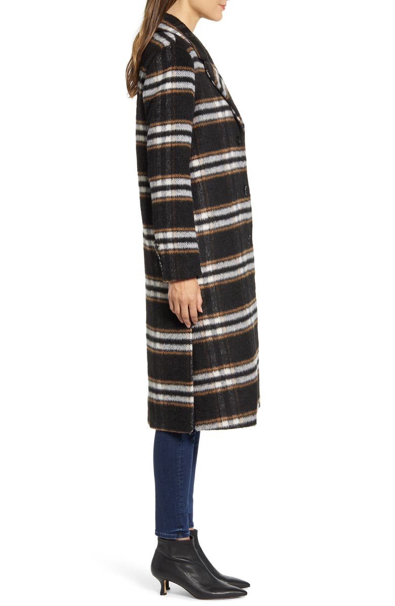 Bernardo Leopard Print Coat, Alternate, color,