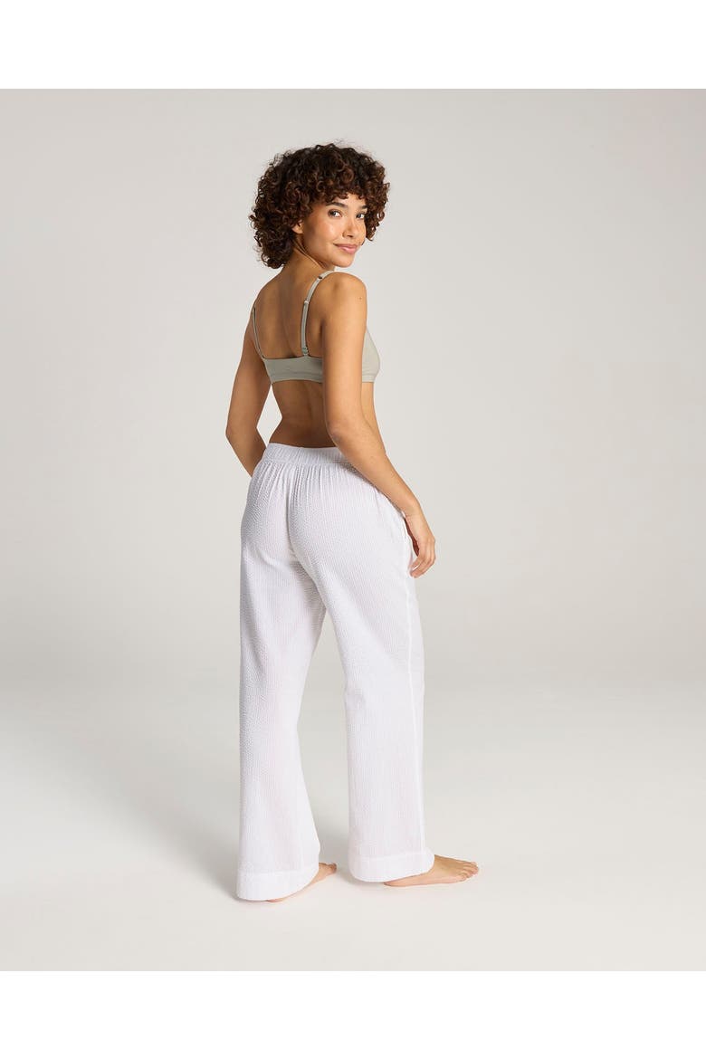 The Seersucker Button Long Pant, Alternate, color, White