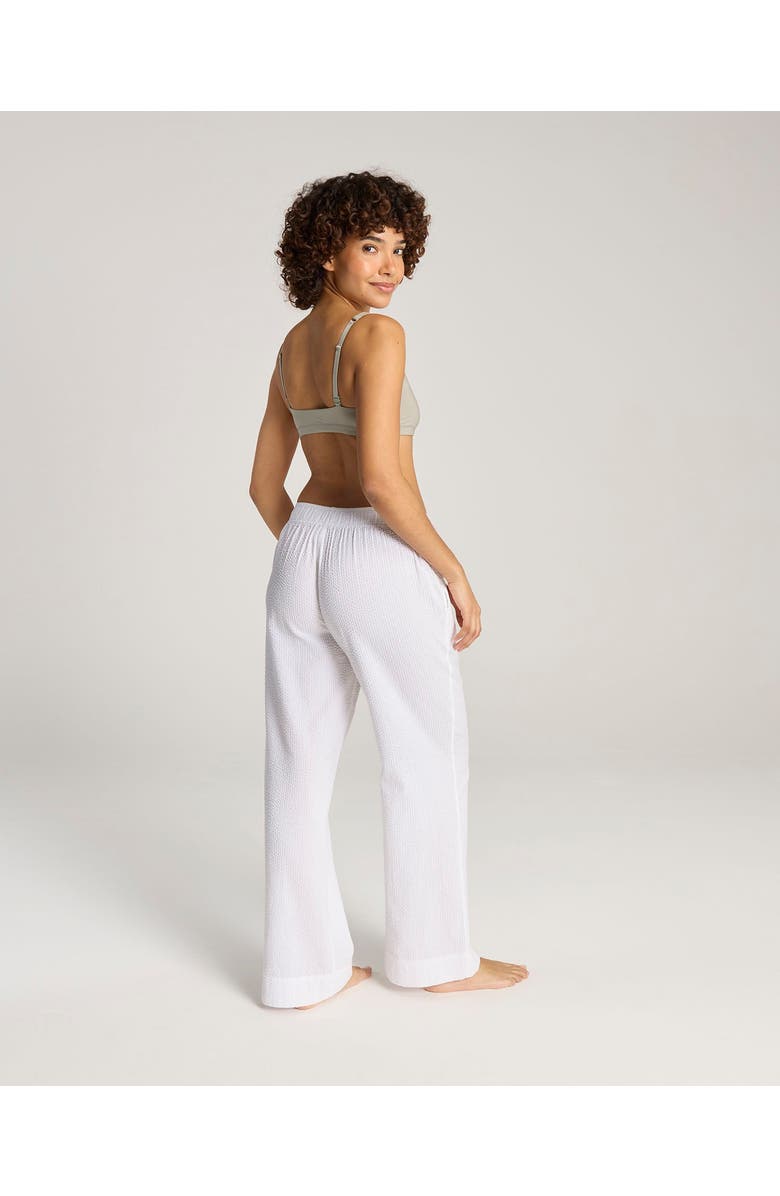 Nudea The Seersucker Button Long Pant, Alternate, color, White