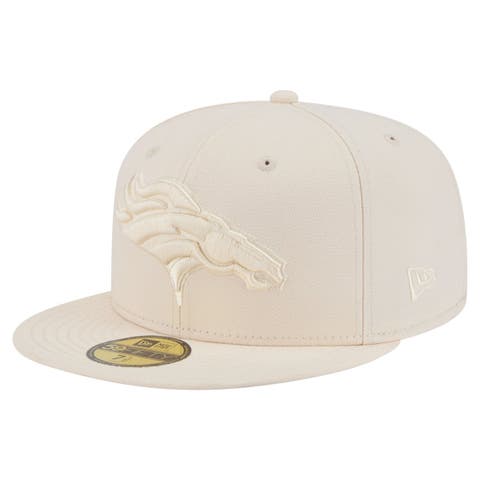Men's New Era Cream Denver Broncos Color Pack 59FIFTY Fitted Hat