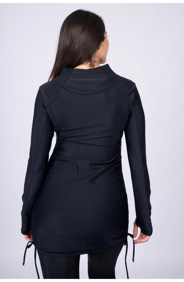 Line in the Sand Splash Around Swim Dress, Alternate, color, Ink