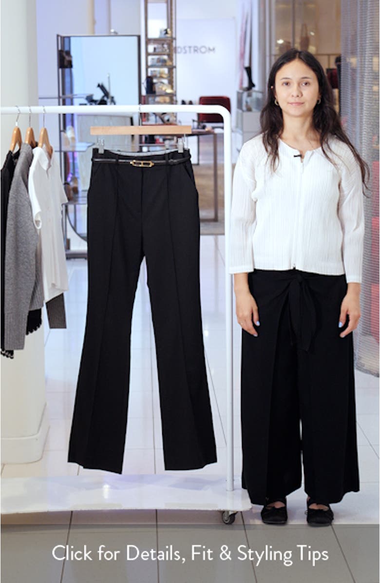 Gracie Stretch Wool Flare Leg Pants, sales video thumbnail