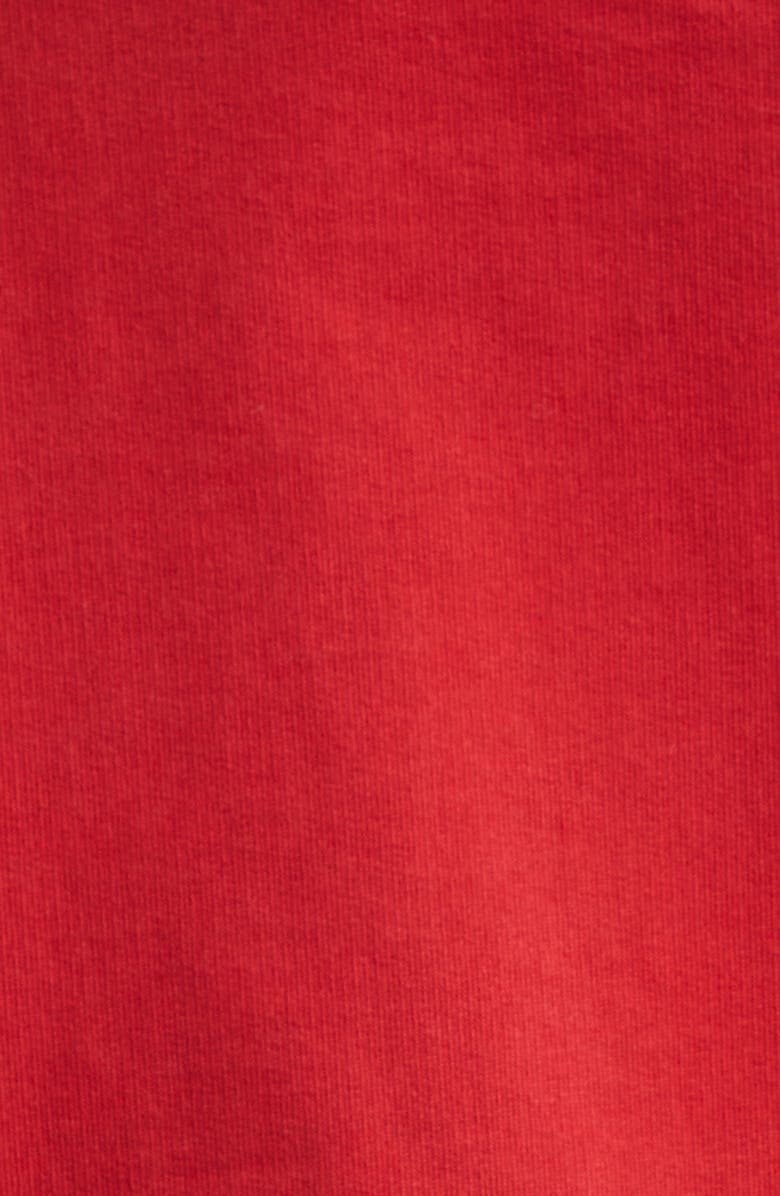 Sporty & Rich Ivy Logo Appliqué Cotton Graphic Sweatshirt, Alternate, color, Ruby