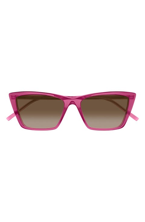 54mm Polarized Cat Eye Sunglasses