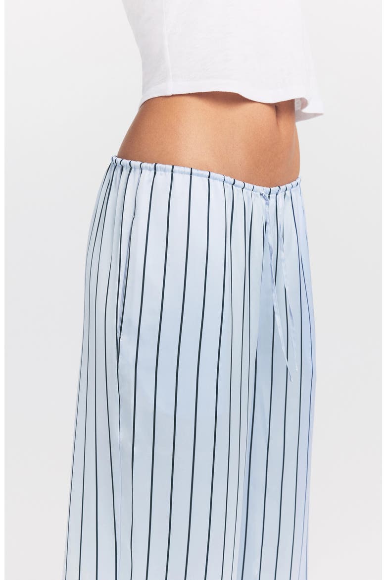 Woven Shine Lace Pants, Alternate, color, PERIWINKLE WIDE STRIPE