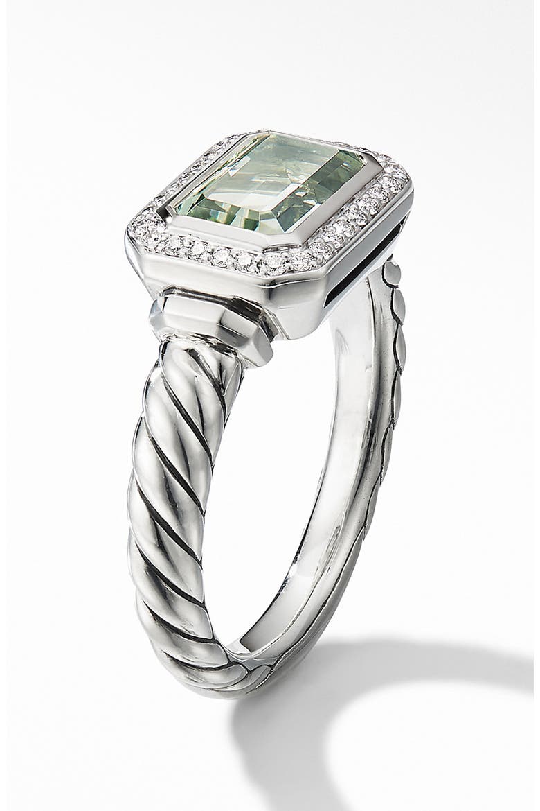 Novella Baguette Ring, Alternate, color, PRASIOLITE