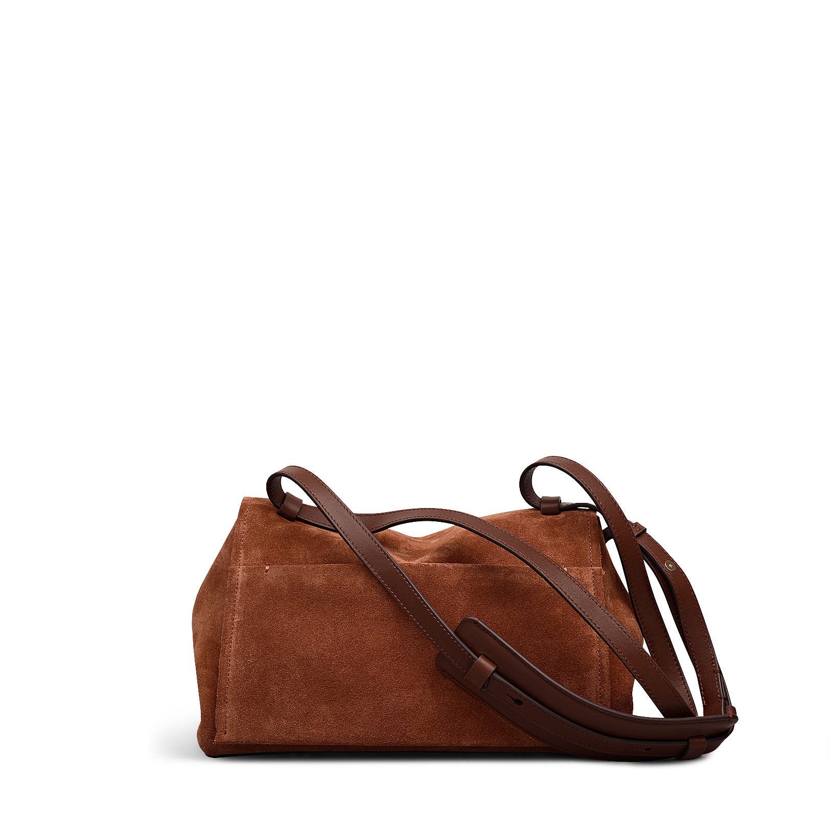 Radley Mercer Street - Suede Medium Flapover Shoulder Bag, Alternate, color, Russet