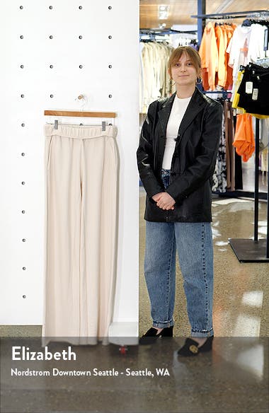FRAME Wide Leg Organic Cotton Sweatpants (Women) | Nordstromrack