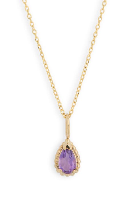 Color Stone Pendant Necklace (Nordstrom Exclusive)