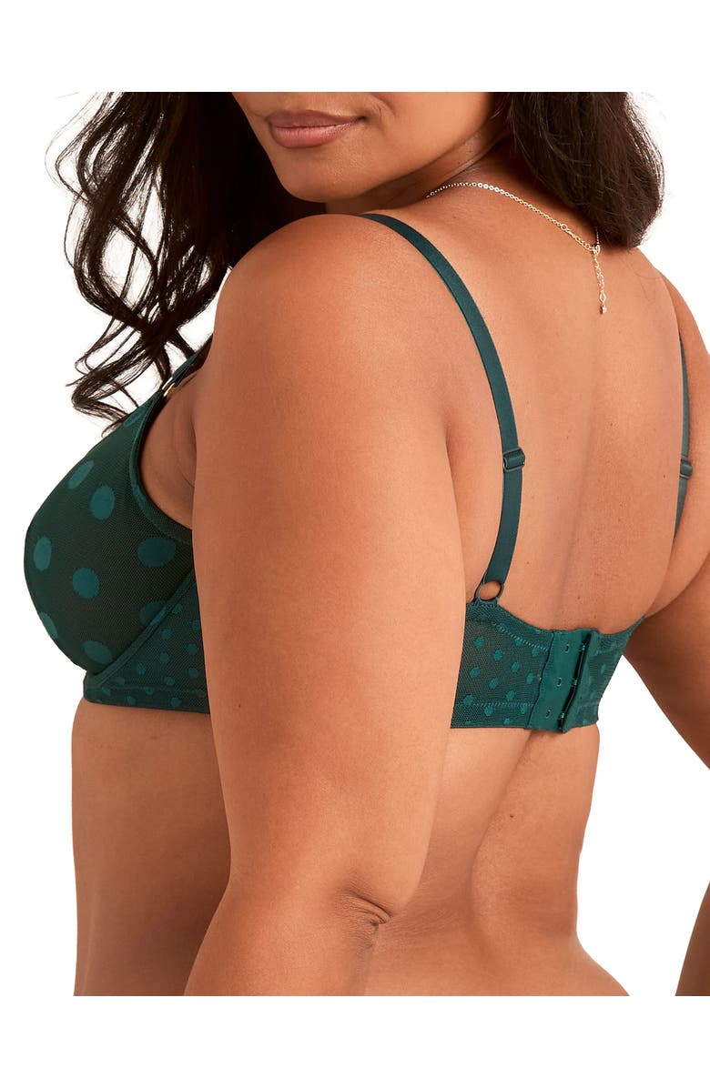 Adore Me Bertie Unlined Demi Bra, Alternate, color, Dark Green