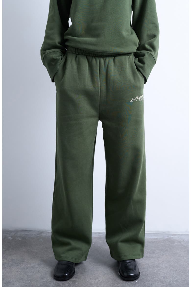 La Paloma Straight Leg Sweatpants, Main, color, MEDIUM GREEN