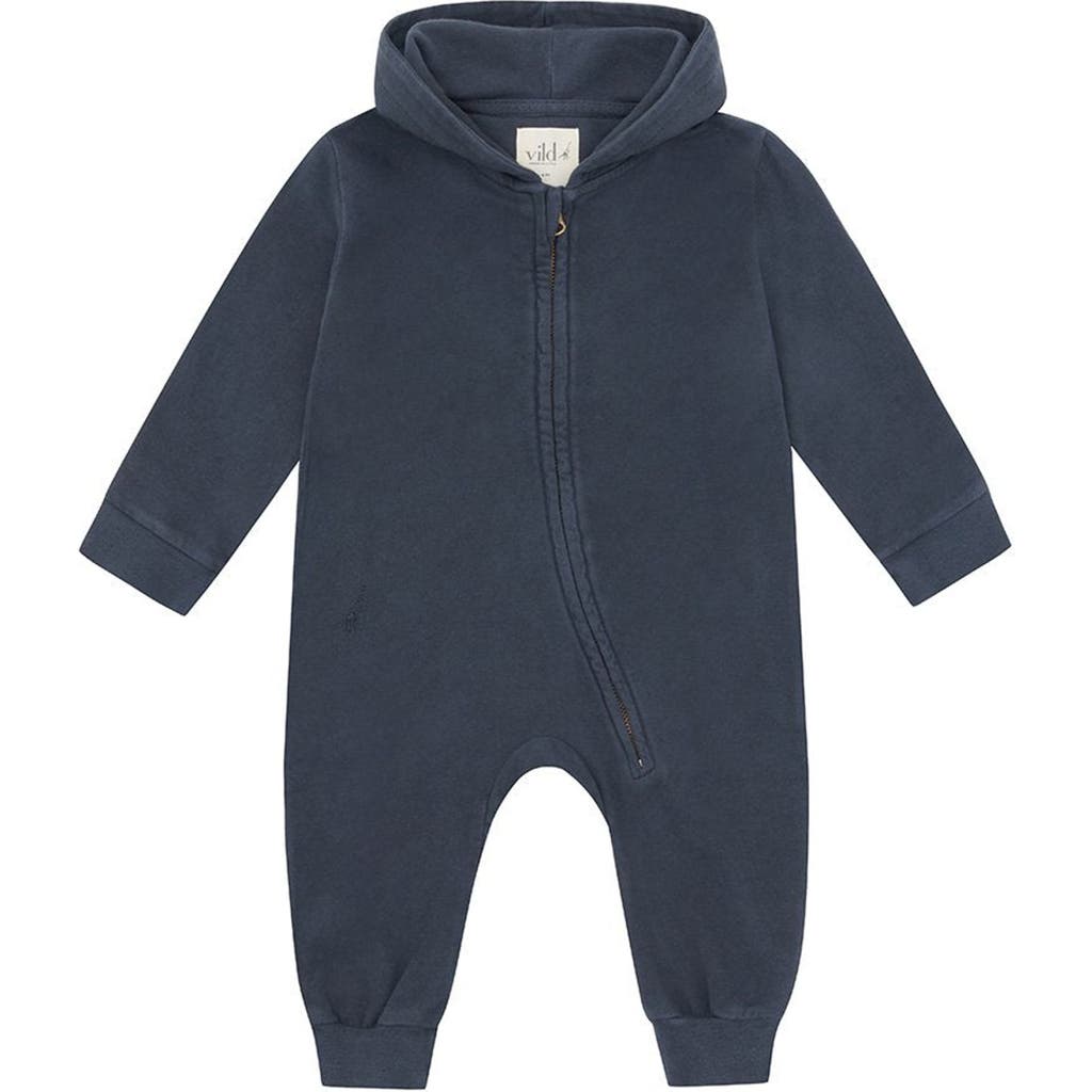Vild House Of Little Organic Cotton Jumpsuit In Stone Blue