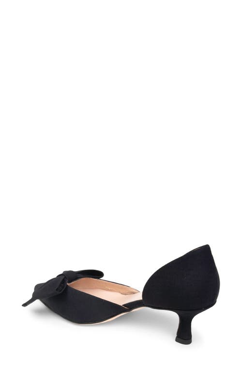 Patricia Green Malibu D'orsay Pointed Toe Kitten Heel Pump In Black