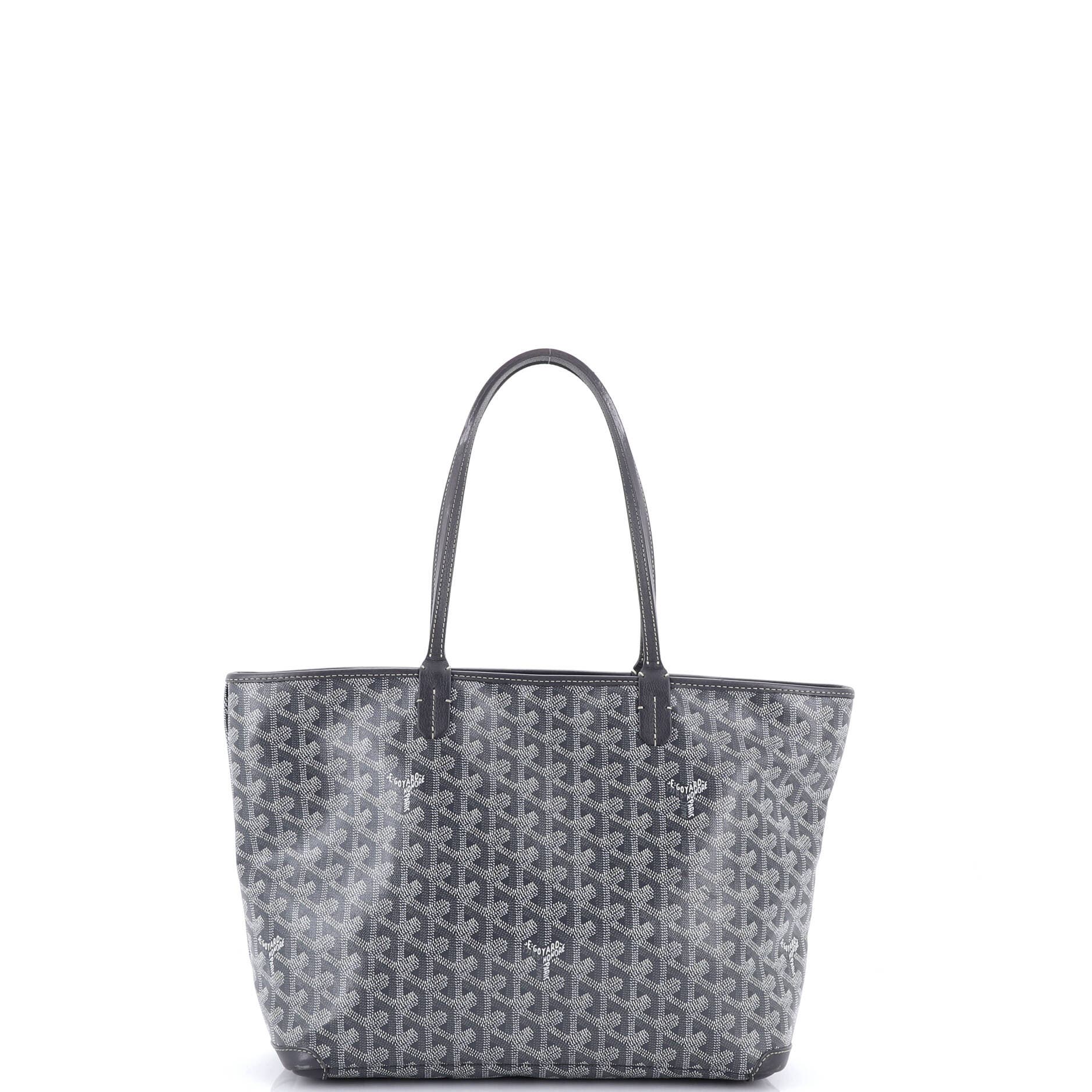 Pre-Owned Goyard Artois Tote Coated Canvas PM, Main, color, Gray