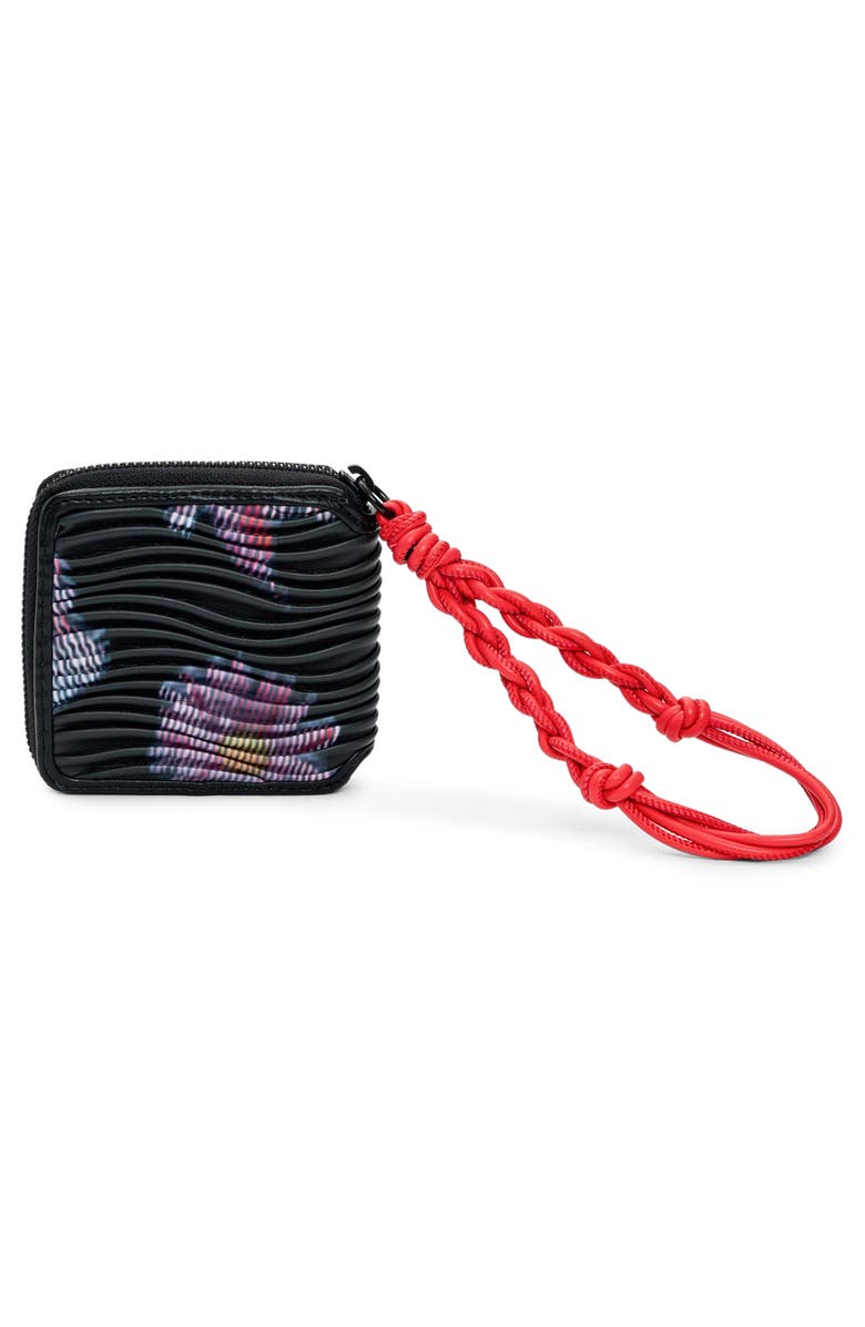 Desigual Faux Leather Wallet, Alternate, color, Black