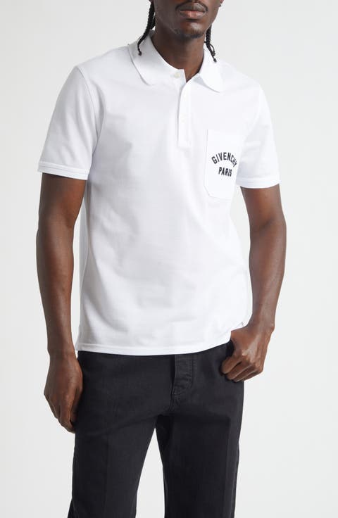 Embroidered Logo Pocket Cotton Piqué Polo
