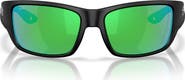 Costa Del Mar Schoolie 56mm Polarized Mirrored Rectangular Sunglasses