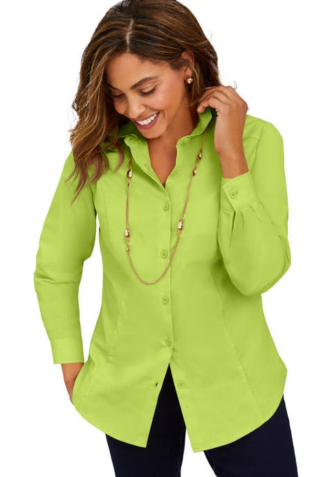 Wrinkle-Free Stretch Poplin Shirt