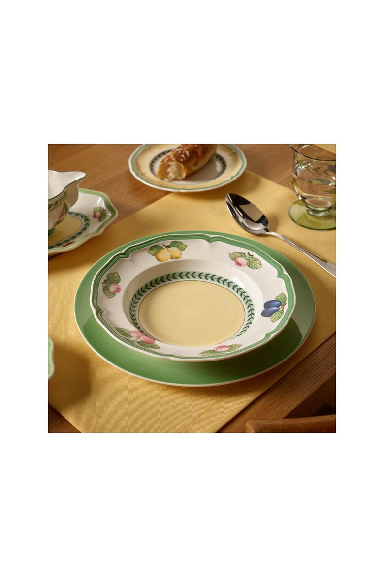 French Garden Fleurence Soup Bowl, Alternate, color, white