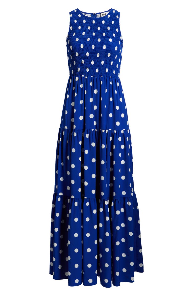 Anne Klein Polka Dot Maxi Dress, Alternate, color, 