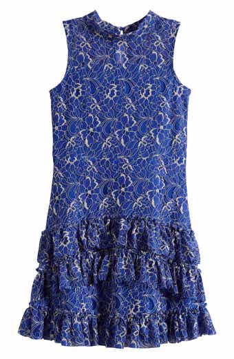 Ava & Yelly Kids' Lace Ruffle Dress