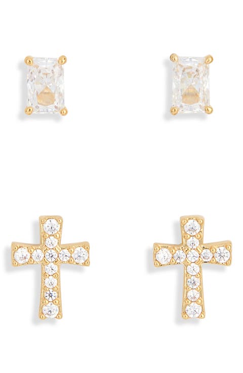 2-Pack Stud Earrings Set