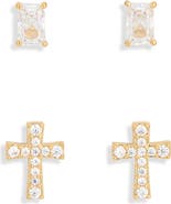 Nadri 2-Pack Stud Earrings Set