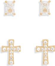 Nadri 2-Pack Stud Earrings Set