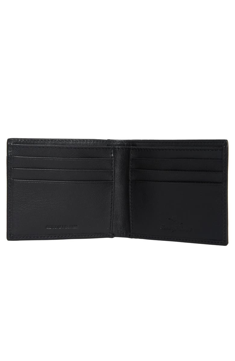 Tommy Bahama Leather Slimfold Wallet, Alternate, color, Black