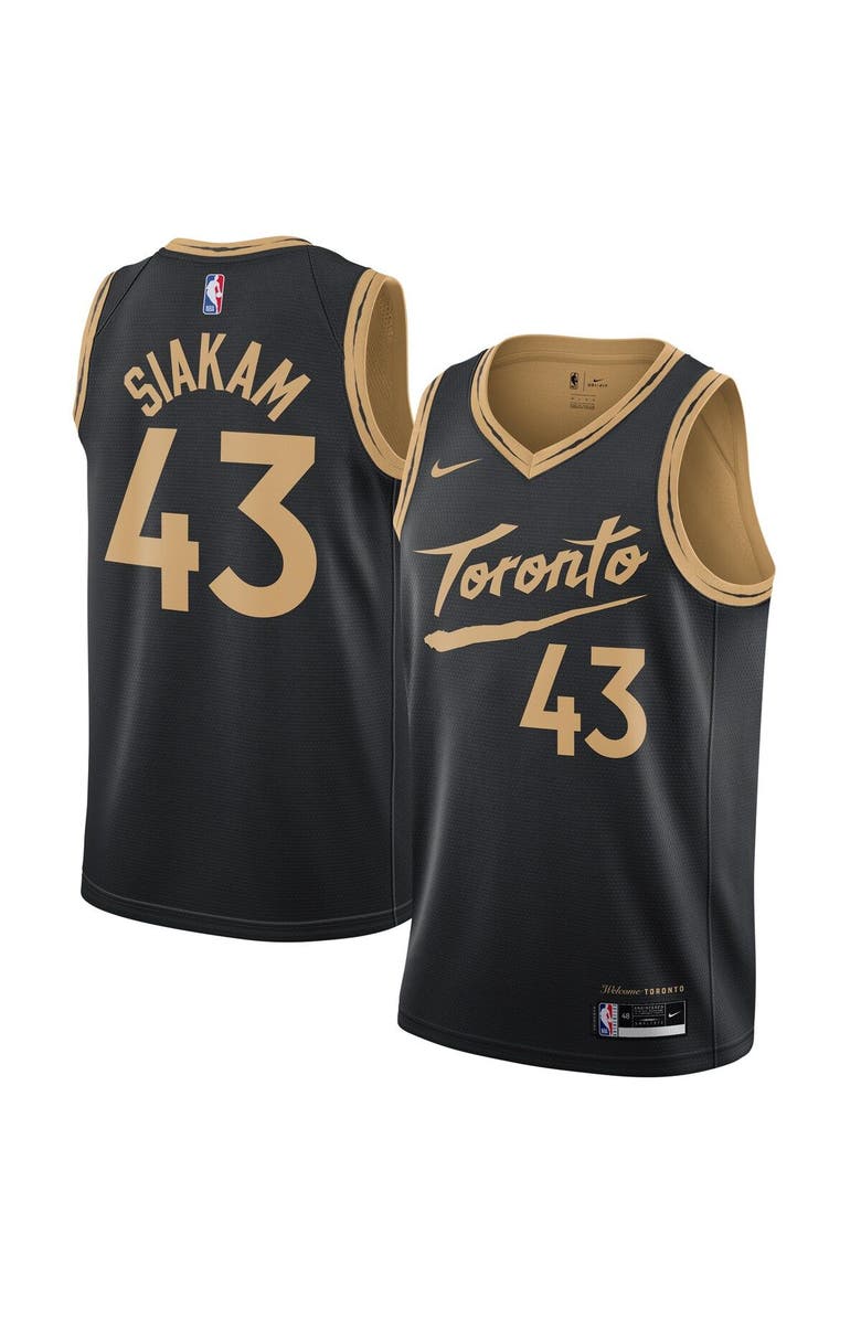 Nike Men's Nike Pascal Siakam Black Toronto Raptors 2020/21 Swingman Jersey - City Edition, Main, color, 