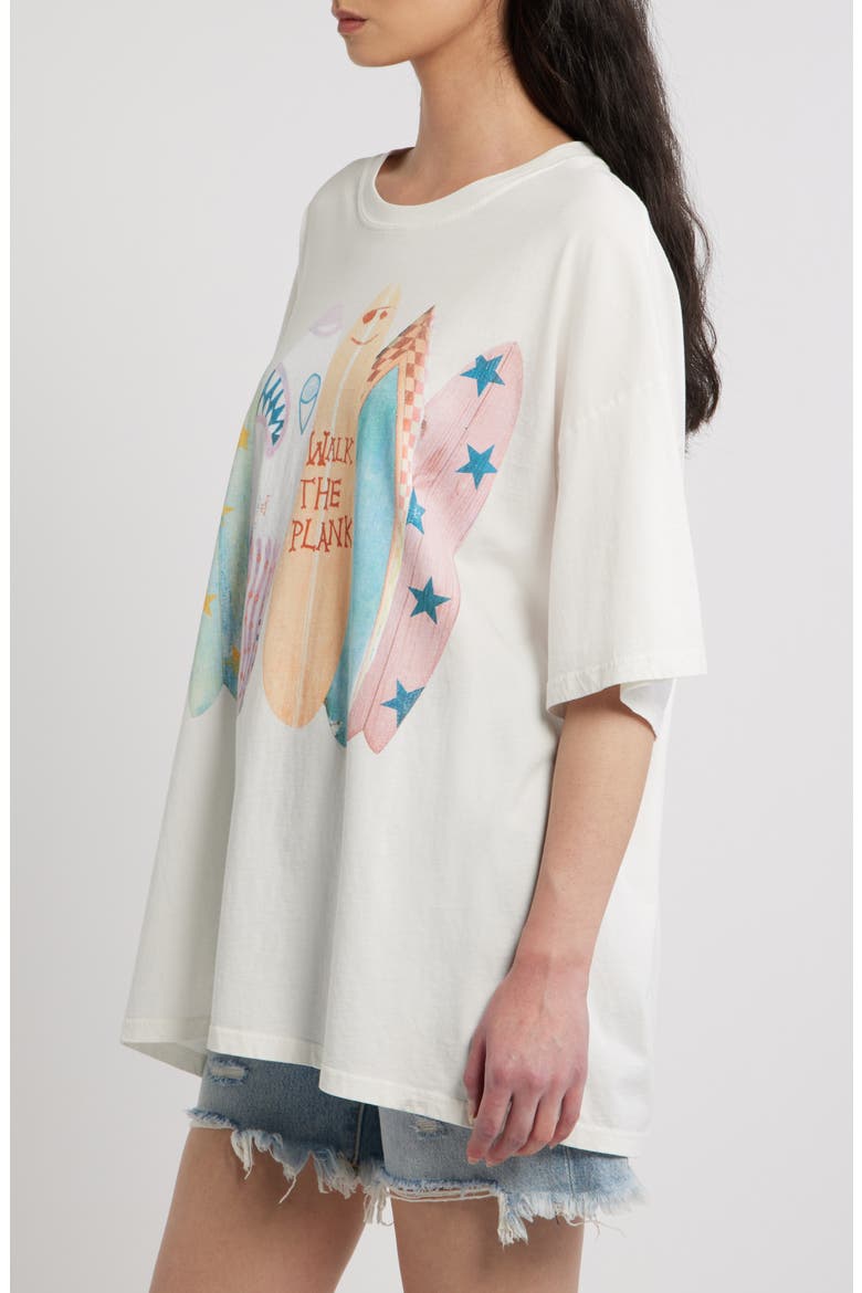 Walk the Plank Oversized Graphic Tee, Alternate, color, VINTAGE WHITE