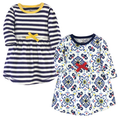 2Pk Long Sleeve Organic Dresses