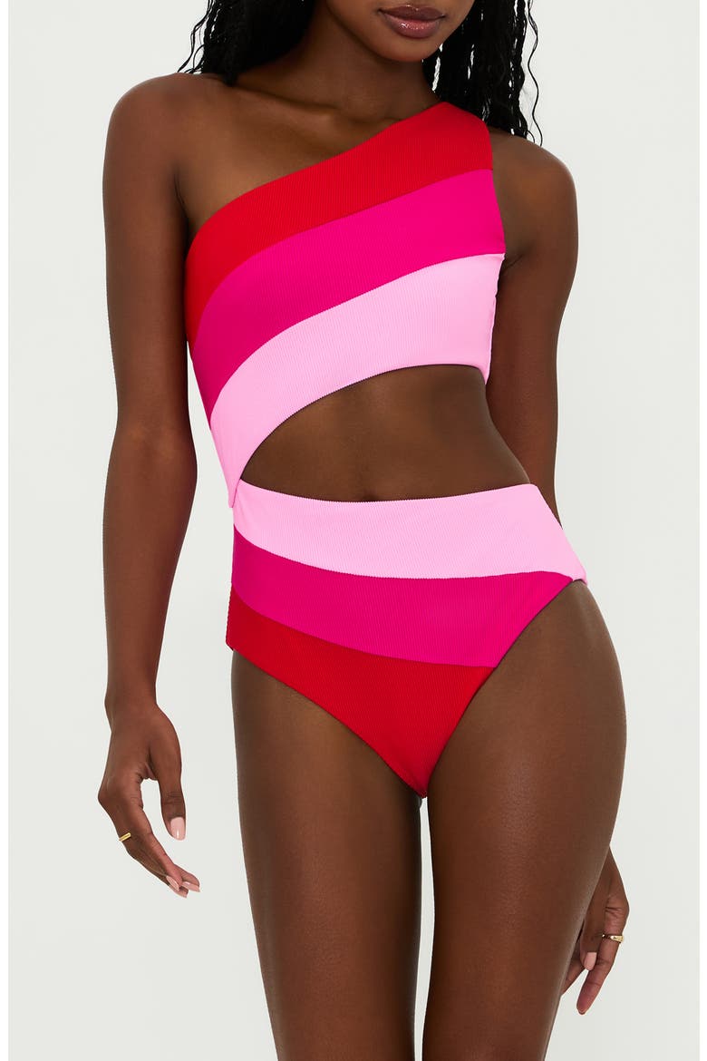 Joyce One-Piece Swimsuit, Main, color, GUMDROP COLORBLOCK