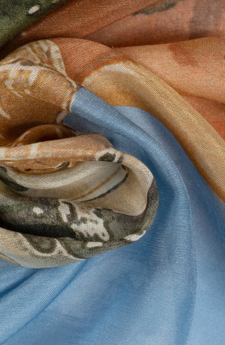 Polo Ralph Lauren Scenic Conversational Silk Square Scarf, Alternate, color, 