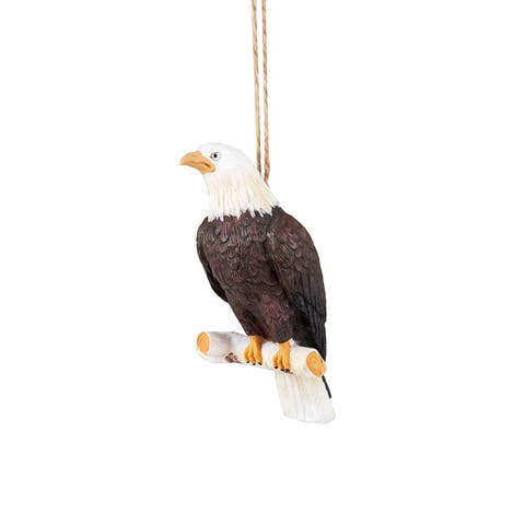 Patriotic American Bald Eagle Christmas Tree Ornament 4"