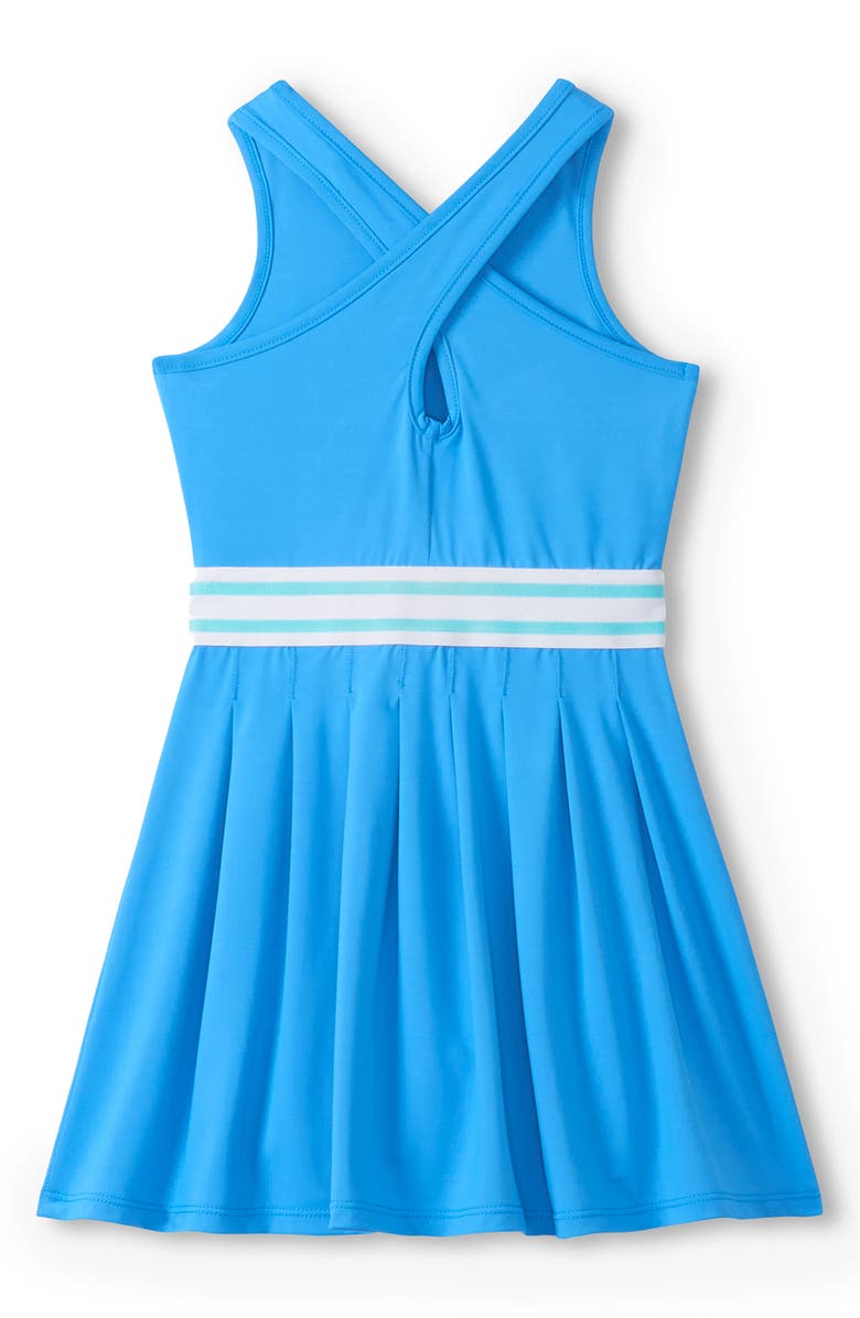 Hatley Kids' Malibu Blue Pleated Active Dress, Alternate, color, Blue