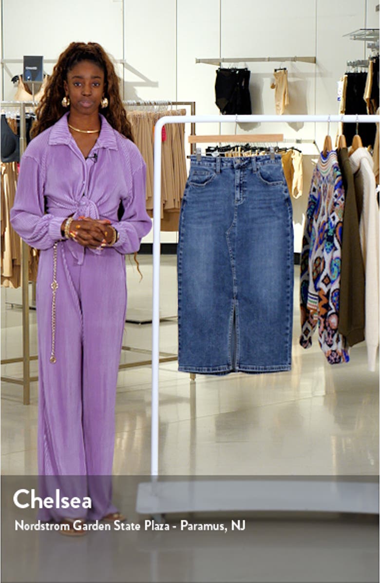 Lucy Denim Midi Skirt, sales video thumbnail