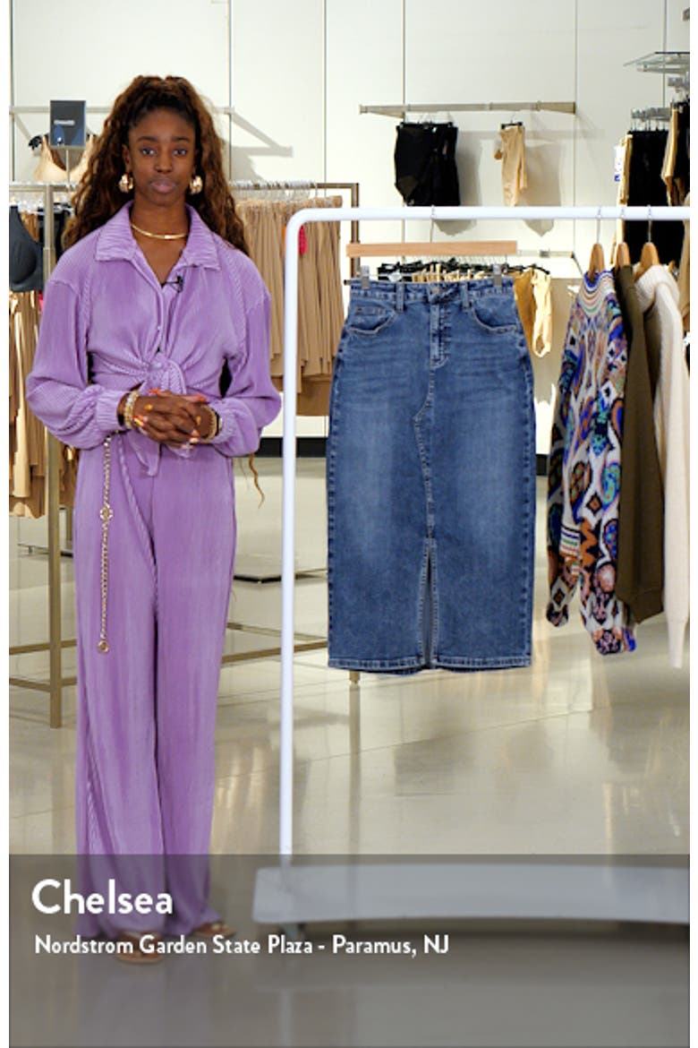 Lucy Denim Midi Skirt video