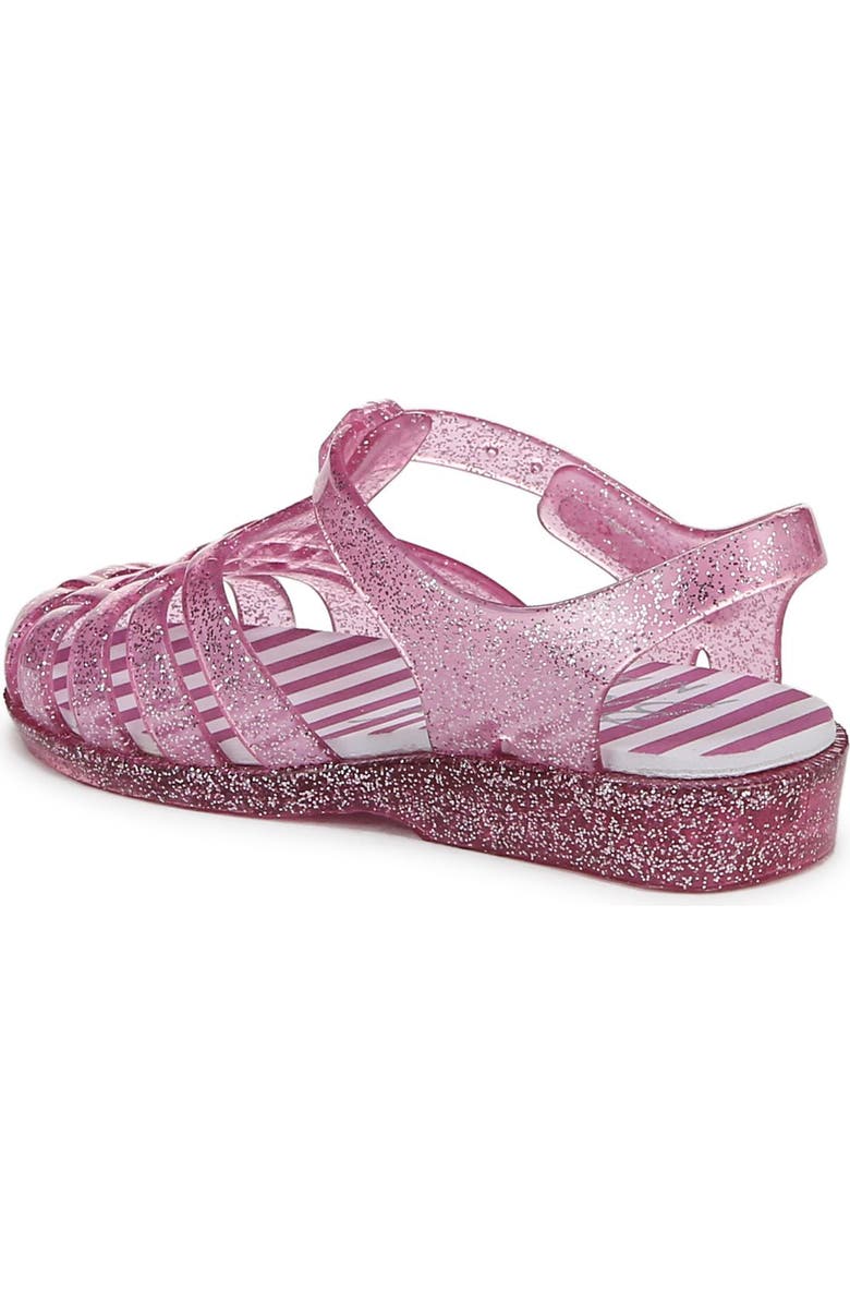Blowfish Malibu Kids' Jellyfish T-Strap Sandal, Alternate, color, Pink Sparkle