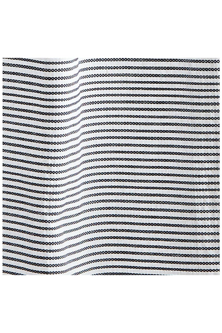Panama Stripe Shower Curtain, Alternate, color, NAVY