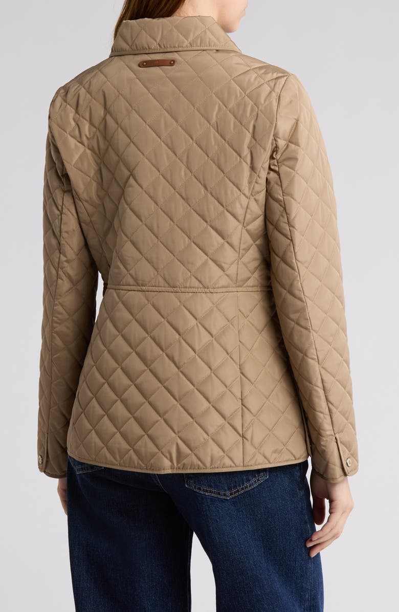 Lauren Ralph Lauren Crest Patch Quilted Jacket, Alternate, color, 