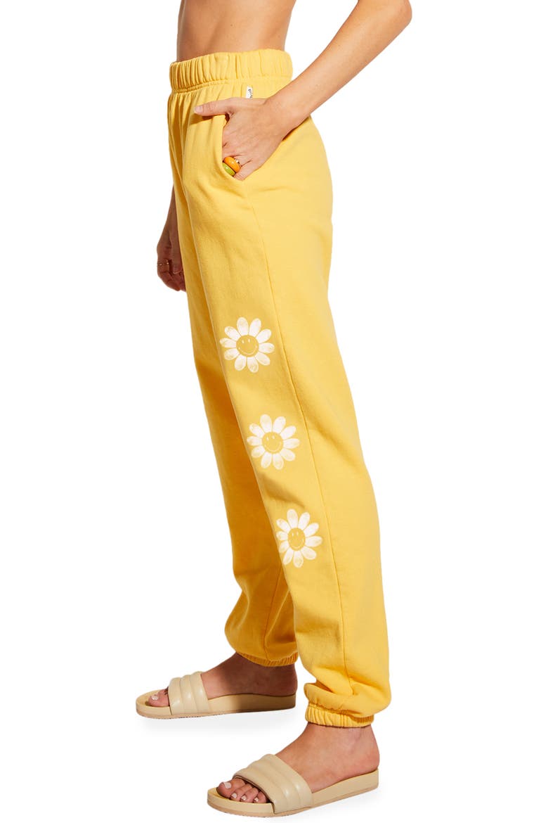 x Smiley® Happy Saturday Organic Cotton Blend Joggers, Alternate, color, BRIGHTER DAYS