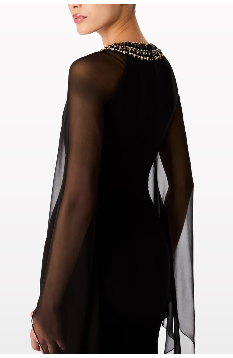 Jenny Packham Charma Maxi Dress, Alternate, color, Liquorice