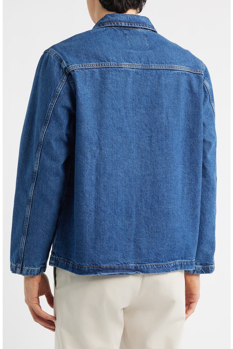 Gove Cotton Denim Chore Coat, Alternate, color, MID WASH BLUE