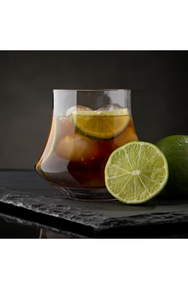 FINAL TOUCH Revolve Double Old Fashioned Glass, Set of 2, Alternate, color, Clear