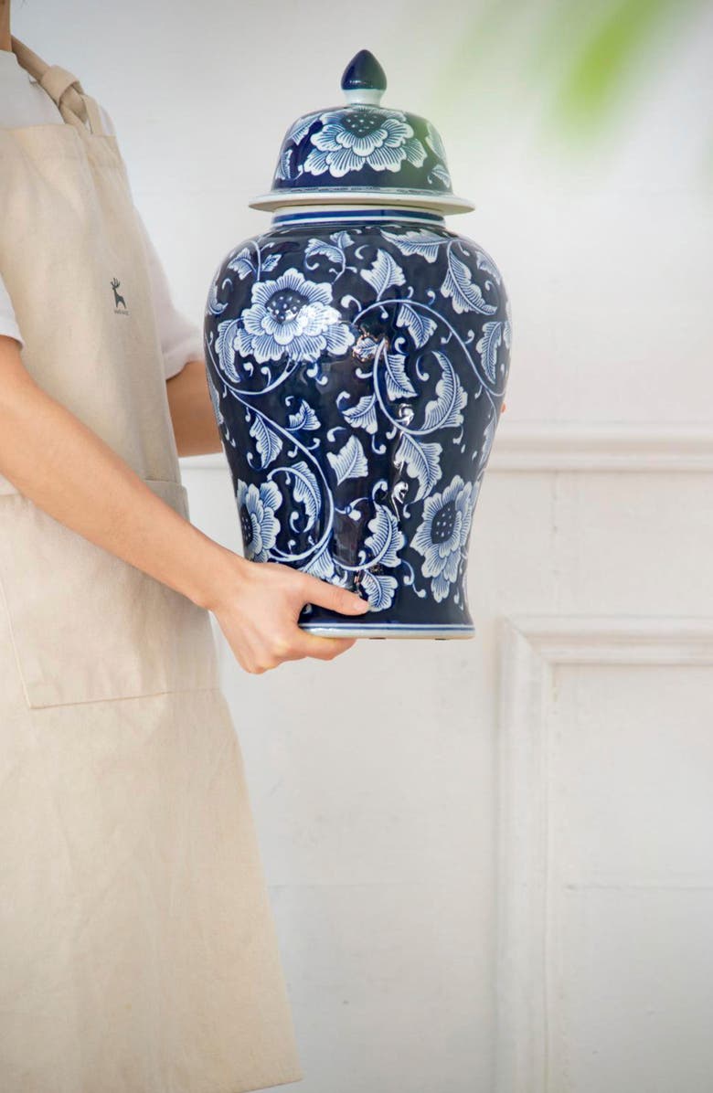 A & B Home Aline Ginger Jar, Alternate, color, Blue