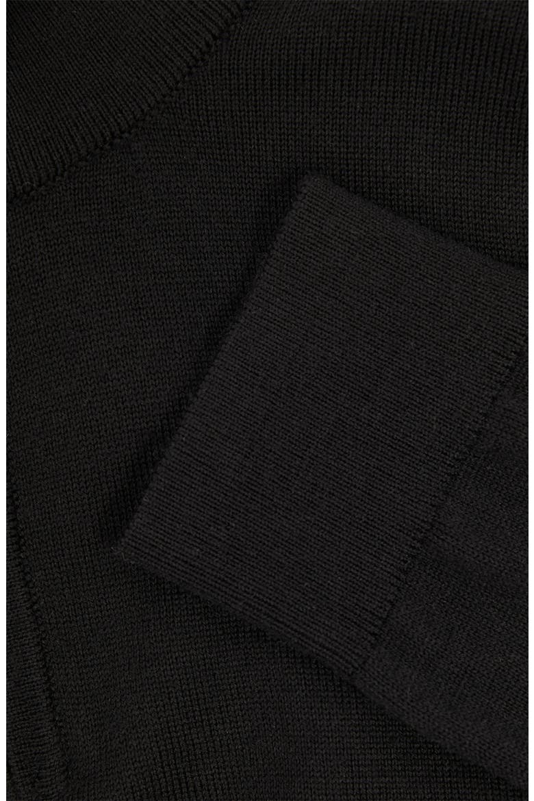 Kids' Blackhall Quarter Zip Wool Sweater, Alternate, color, BLACK