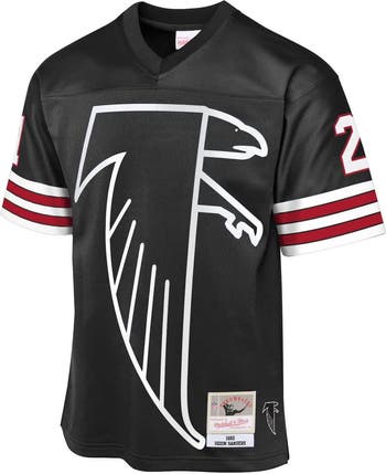 Youth Mitchell & Ness Deion Sanders Black Atlanta Falcons 1992 Throwback Fashion Jersey