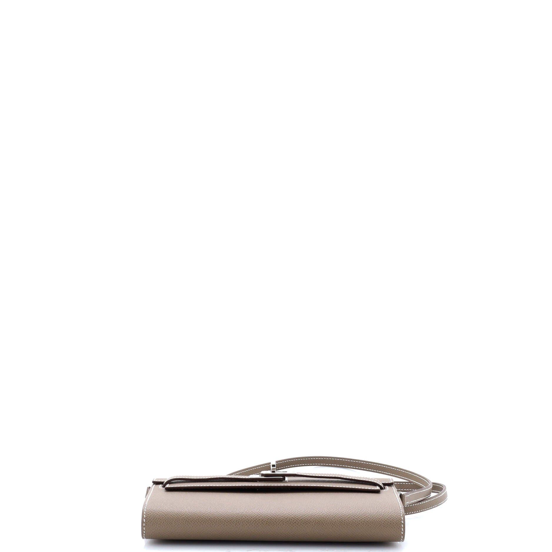 Pre-Owned Hermes Kelly To Go Wallet Epsom, Alternate, color, 